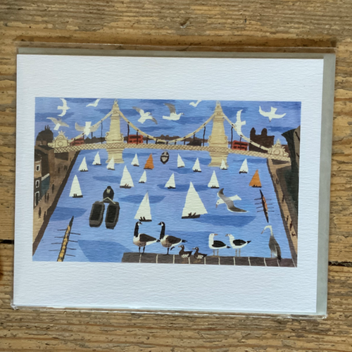 A generic greetings card, created by artist Julian Trevelyan, that's ideal for any occasion.