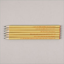 Load image into Gallery viewer, Pencil set - pick up lines pencils
