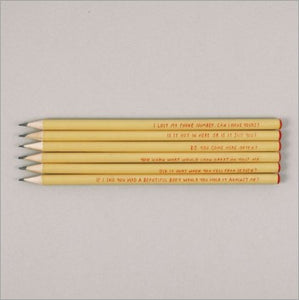 Pencil set - pick up lines pencils