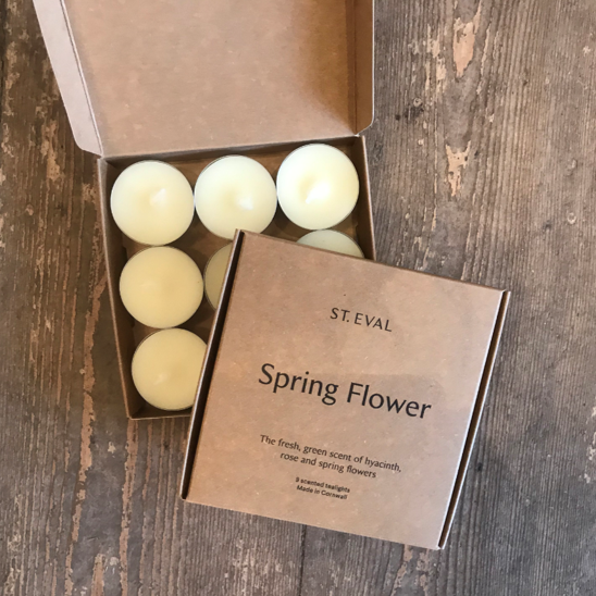 Tealights - spring flower (pack of 9)
