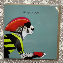 Load image into Gallery viewer, Legend of lycra card
