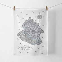 Load image into Gallery viewer, St Albans grey tea towel

