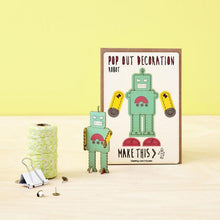 Load image into Gallery viewer, Pop out robot card
