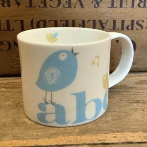 Blue ABC small mug