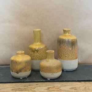 Hosna vase - yellow - set of 4