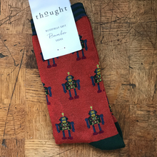 Load image into Gallery viewer, Robot socks - terracotta
