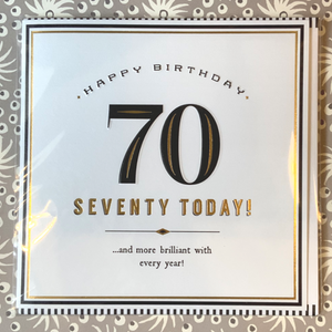 Seventy today! More brilliant card