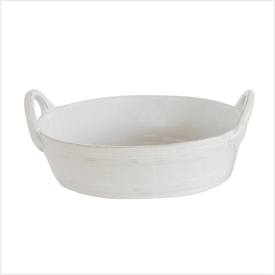 Jalle stoneware serving dish - white