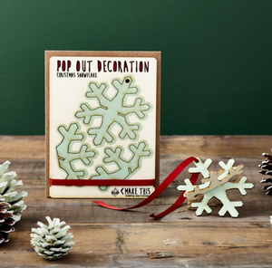Pop out snowflake card