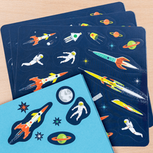 Load image into Gallery viewer, Space age stickers (3 sheet set)
