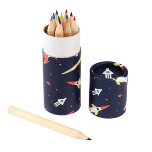 Space age colouring pencils (set of 12)