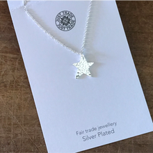 Load image into Gallery viewer, Silver plated star pendant
