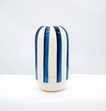 Load image into Gallery viewer, Blue striped vase
