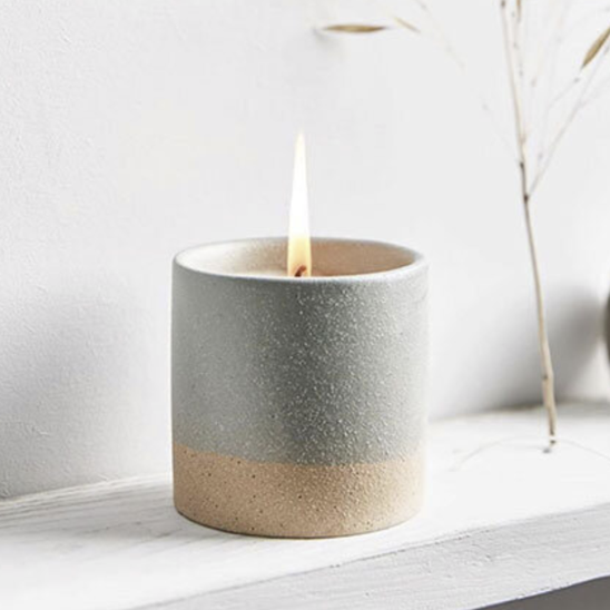 Earth sky blue candle pot - tranquillity