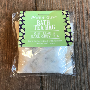 Bath tea bag - gin, lime & earl grey tea