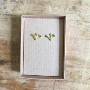 Tiny bee earrings