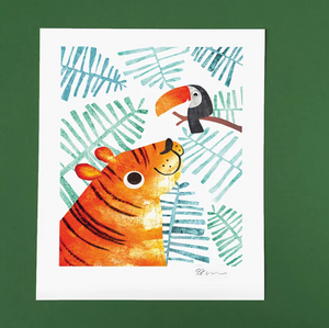 Tiger & toucan print