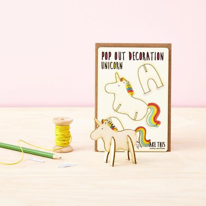 Pop out unicorn card