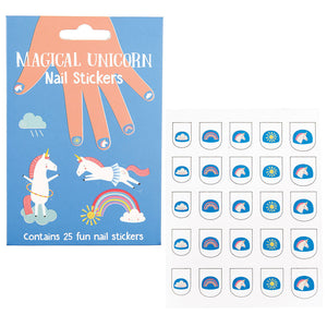 Magical unicorn nail stickers