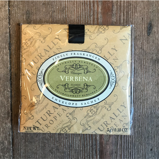 Verbena fragranced envelope satchet