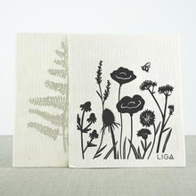 Load image into Gallery viewer, Pack of 2 dishcloths - wildflower &amp; fern
