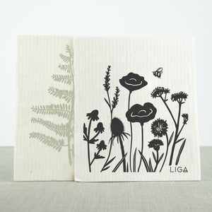 Pack of 2 dishcloths - wildflower & fern