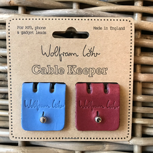 2 pack cable keepers - blue/burgundy